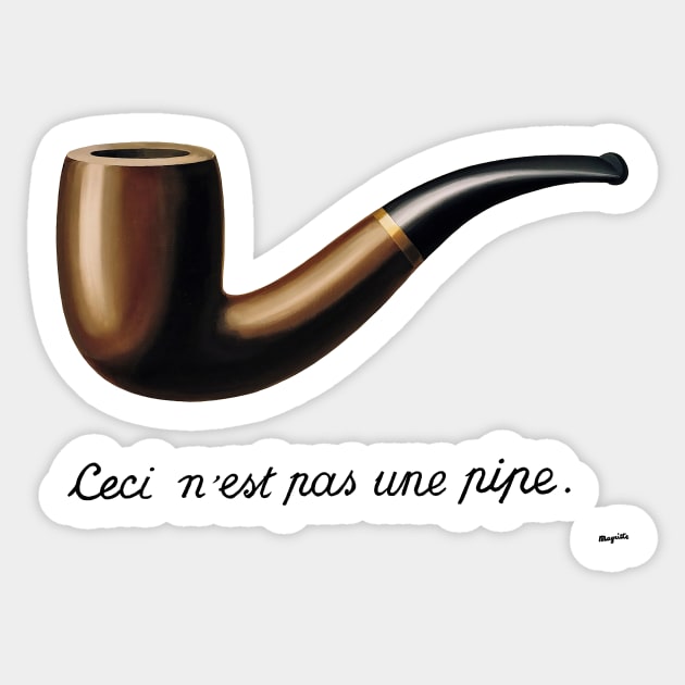 This Is Not a Pipe Sticker by GrampaTony